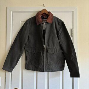 Iron and Resin Navigator waxed canvas moto jacket